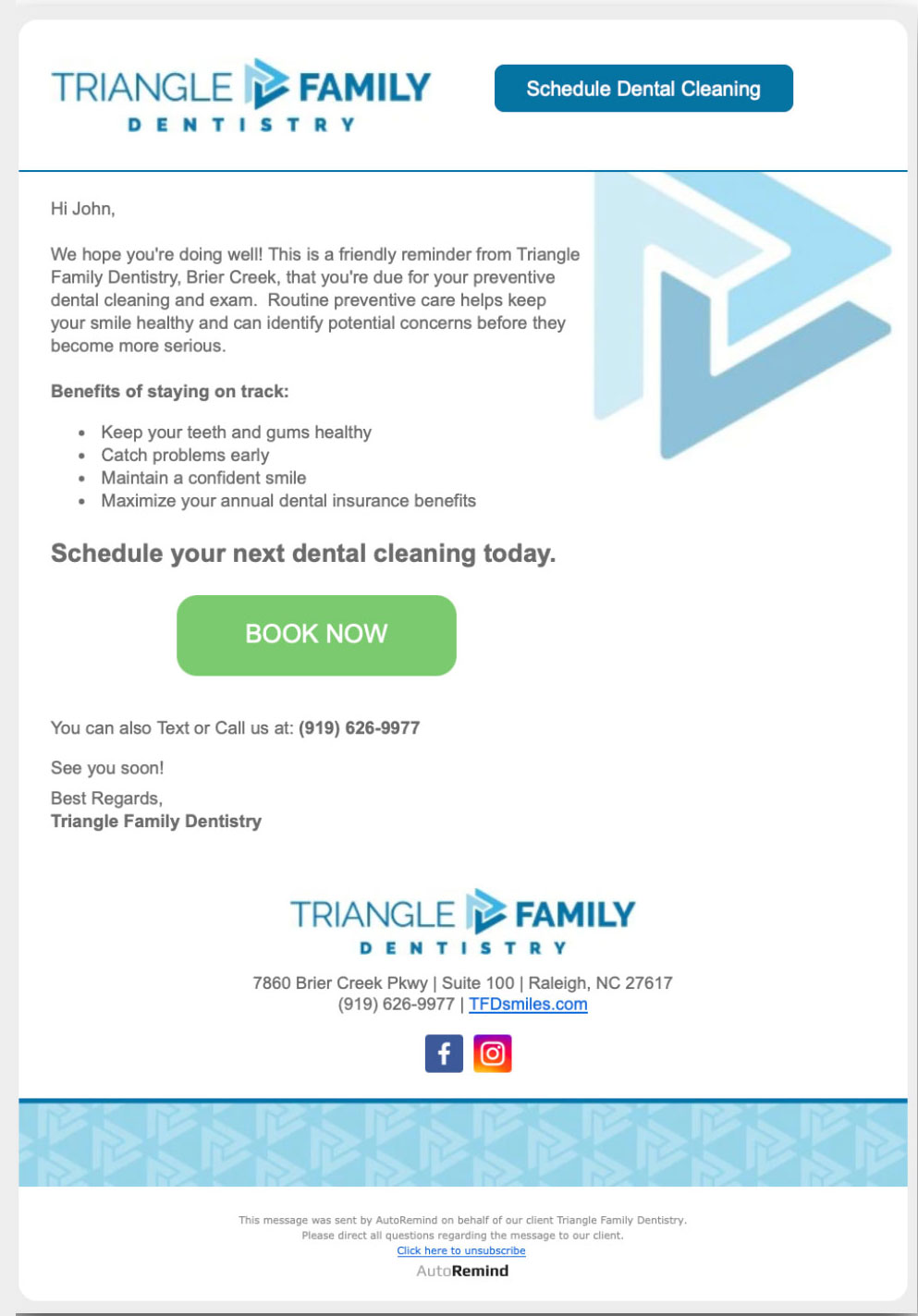 Multiple message recall campaign